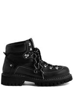 DSQUARED2 leather hiking boots - Noir