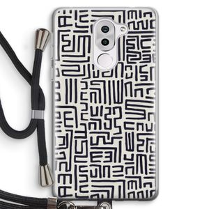 Moroccan Print: Honor 6X Transparant Hoesje met koord