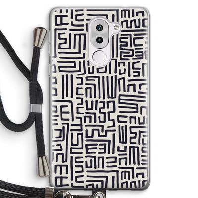 Moroccan Print: Honor 6X Transparant Hoesje met koord