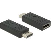 DeLOCK 2xDisplayport > 1.2 Displayport 1.2 female poort beschermer Zwart
