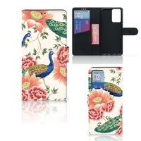 Telefoonhoesje met Pasjes voor Xiaomi Redmi Note 10 Pro Pink Peacock