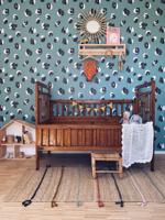 Behang Leopard Rol Blue