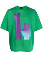 Kolor t-shirt en coton à logo imprimé - Vert