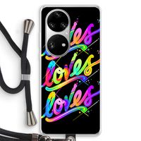 Loves: Huawei P50 Pro Transparant Hoesje met koord