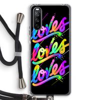 Loves: Sony Sony Xperia 10 III Transparant Hoesje met koord