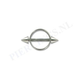 Tepelpiercing shield spikes M