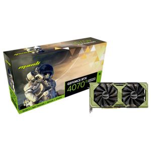 Manli Nvidia GeForce RTX 4070 Super Videokaart Polar Fox (Triple Cooler) 16 GB GDDR6X-RAM PCIe x16 HDMI, DisplayPort