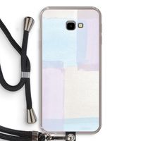 Square pastel: Samsung Galaxy J4 Plus Transparant Hoesje met koord