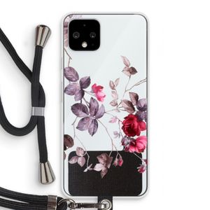 Mooie bloemen: Pixel 4 Transparant Hoesje met koord