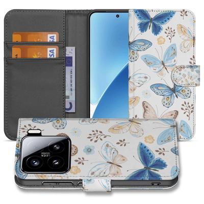 Xiaomi 15 | Book Case | 'Butterfly Elegance' - Stijlvol | Telefoonhoesje | Met pasjeshouder |houder