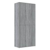 vidaXL Schoenenkast 80x39x178 cm bewerkt hout grijs sonoma eikenkleur