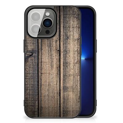 iPhone 13 Pro Houten Print Telefoonhoesje Steigerhout