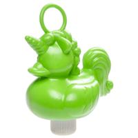 Duckiez eenhoorn badeendje badspeelgoed - groen - 15 x 7 cm