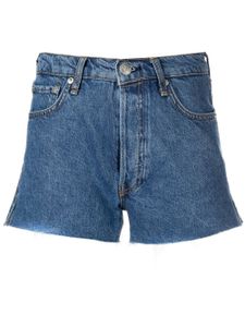 rag & bone short Bitty en jean à taille haute - Bleu