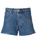 rag & bone short Bitty en jean à taille haute - Bleu - thumbnail