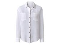 esmara Mousseline dames blouse (Wit, 44)