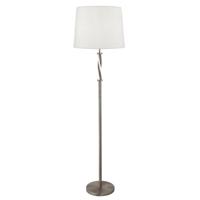 Searchlight Staande schemerlampVegas metaalgrijs met wit - EU7565SS
