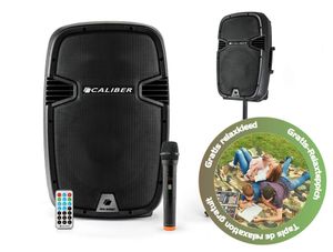 Caliber Party Large Bluetooth Party Speaker - Karaoke Set - 250 Watt - Incl Afstandsbediening en Standaard (HPA605BT)