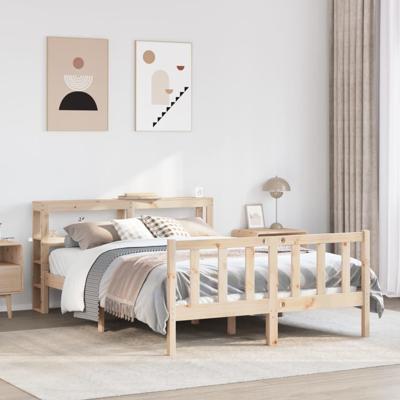 Bedframe zonder matras massief grenenhout 120x190 cm