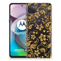 Motorola Moto G 5G TPU Case Gouden Bloemen