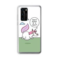 Unicorn: Huawei P40 Transparant Hoesje