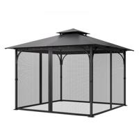 VEVOR Klamboe voor Gazebo Insectenbescherming Vervangend Net 275x275x196cm ALLEEN Net
