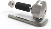 OXFORD stuurdoppen "barends 1 handlebar plugs 1 silver 22mm handlebars