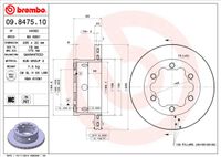 Remschijf BREMBO, Remschijftype: Binnen geventileerd, u.a. für Mercedes-Benz, VW - thumbnail