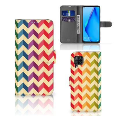 Huawei P40 Lite | Telefoon Hoesje | Zigzag Multi Color Huawei P40 Lite | Telefoon Hoesje | Zigzag Multi Color