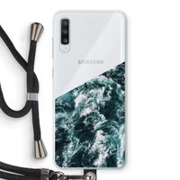 Zee golf: Samsung Galaxy A70 Transparant Hoesje met koord