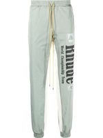 RHUDE pantalon de jogging Senna à logo imprimé - Vert - thumbnail