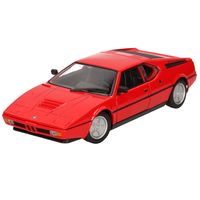 Modelauto BMW M1 1987 rood schaal 1:24/18 x 7 x 5 cm - thumbnail