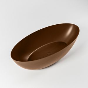 Vrijstaand bad Mondiaz Float | 170x80 cm | Solid surface | Ovaal | Rust
