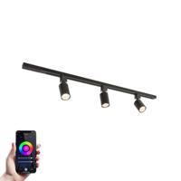 Taros Railverlichting Pakket - Recht - 1 m rail - 3 railspots - Incl. RGBWW GU10 - IP20 - Modulair - 230V