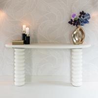 Richmond Sidetable Bloomstone 170 x 40cm - Wit - thumbnail