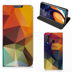 Samsung Galaxy A60 Stand Case Polygon Color