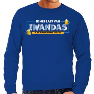 Apres ski sweater voor heren - IWANDAS - blauw - wintersport - snowboarden