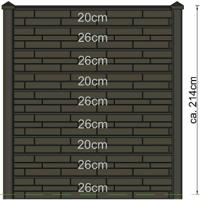 Berton sleufpaal Reest gecoat hoekmodel 280 cm Tuindeco - Tuindeco