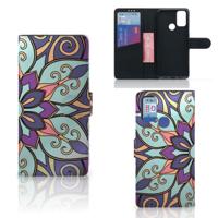 Alcatel 1S (2021) Hoesje Purple Flower Alcatel 1S (2021) Hoesje Purple Flower