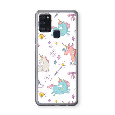 Fantasiewereld: Samsung Galaxy A21s Transparant Hoesje