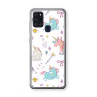 Fantasiewereld: Samsung Galaxy A21s Transparant Hoesje