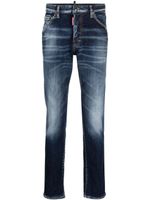 DSQUARED2 jean droit à taille basse - Bleu