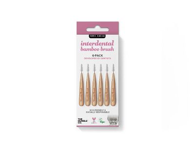 The Humble Co. Interdental borsteltje 6 st - paars - 0.40 mm