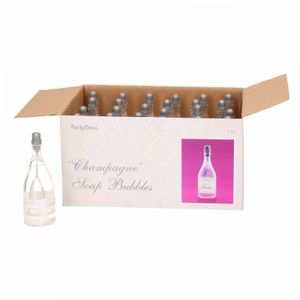 Bruiloft bellenblaas champagne flesjes 72x   -