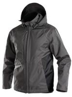 DASSY hyper wind-/waterdichte werkjas grijs/zwart xxl