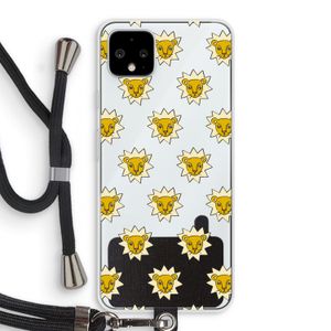 Leeuwenkoppen: Pixel 4 XL Transparant Hoesje met koord