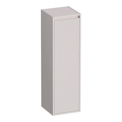 Brauer Adore - Wavy - Hoge Kast - 120 cm - 1 Deur - Greeploos - Linksdraaiend - Mat Zand