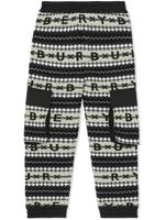 Burberry Kids pantalon en laine Fair Isle - Noir - thumbnail