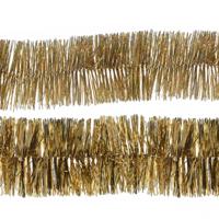Decoris folie kerstslingers 4x stuks - goud - kunststof - 270 cm - Kerstslingers - thumbnail