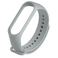 Armband horloge Silicone rubber polsbandje Wrist band riem vervanging voor Xiaomi mi band 3 (grijs)